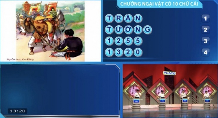 Lê Minh nhanh chóng giải ẩn số chướng ngại vật.