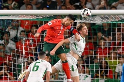 Video bóng đá Bồ Đào Nha - Ireland: Ronaldo đá hỏng 11m, vỡ òa phút 90+1 (Vòng loại World Cup)