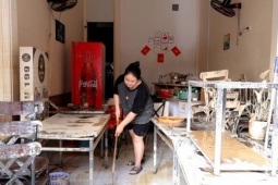 Nhà hàng, khách sạn Thái Nguyên tan hoang sau cơn lũ lịch sử