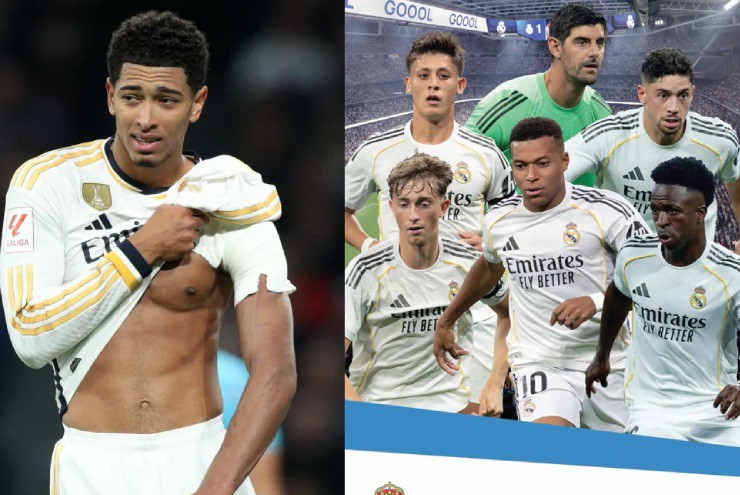 Tin mới nhất bóng đá tối 12/10: Bellingham "mất hút" ở ảnh lịch 2026 của Real Madrid - 1