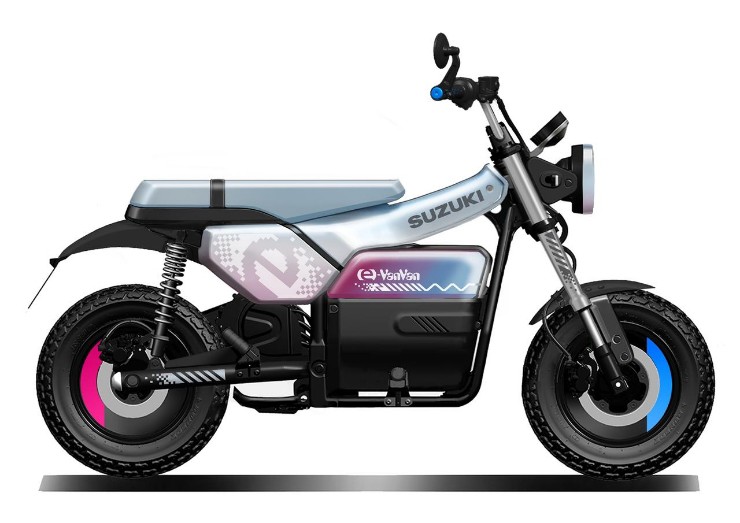 Suzuki hé lộ xe máy điện mới: Huyền thoại tái sinh ấn tượng hơn! - 1