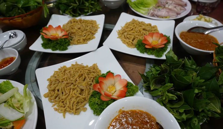 Đặc sản gỏi nhệch Nga Sơn hiện được lan tỏa tới thực khách nhiều tỉnh thành như Hà Nội, Hải Phòng... Ảnh: Phạm Dũng