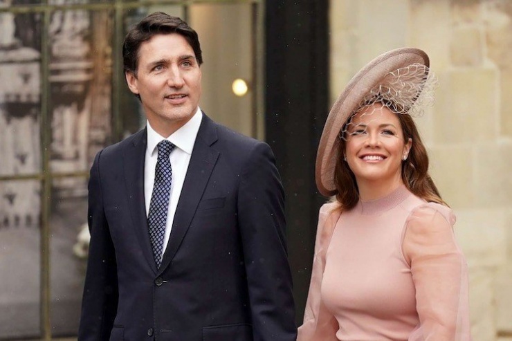 Trước khi đột ngột tuyên bố ly thân, cuộc hôn nhân của ông Justin và vợ Sophie được xem là kiểu mẫu của chính trường Canada. Ảnh: PA.
