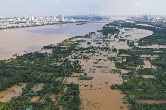 Lũ trên các sông đang xuống chậm.
