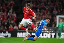 Video bóng đá Đan Mạch - Hy Lạp: Hojlund mở điểm, đòi lại ngôi đầu (Vòng loại World Cup)