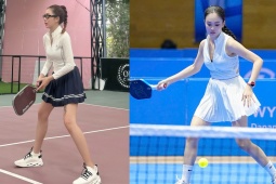 Thể thao - Dàn hot girl pickleball xử lý ra sao khi bị đối thủ nam cố ý đánh bóng vào mặt?