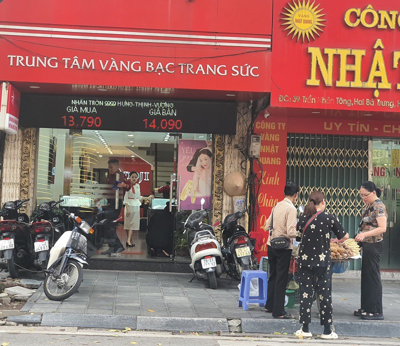 Giá vàng nhẫn của Doji đầu giờ sáng nay