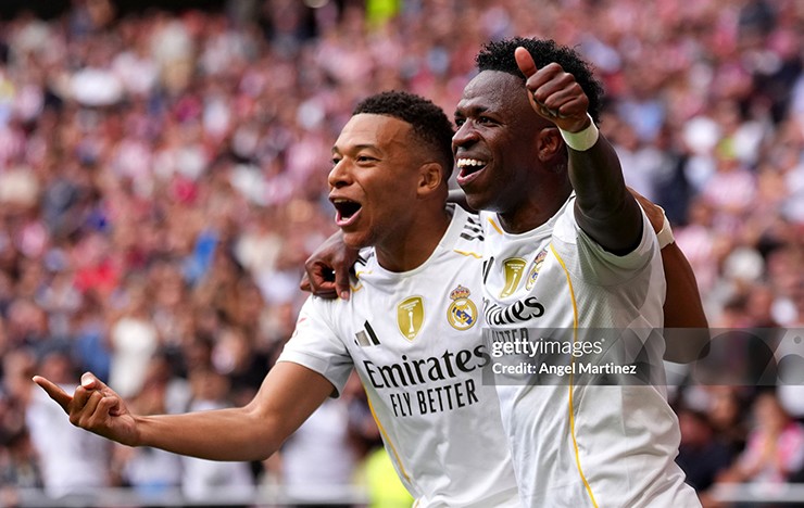 Mbappe và Vinicius trở thành cặp đôi tấn công đáng sợ của Real Madrid