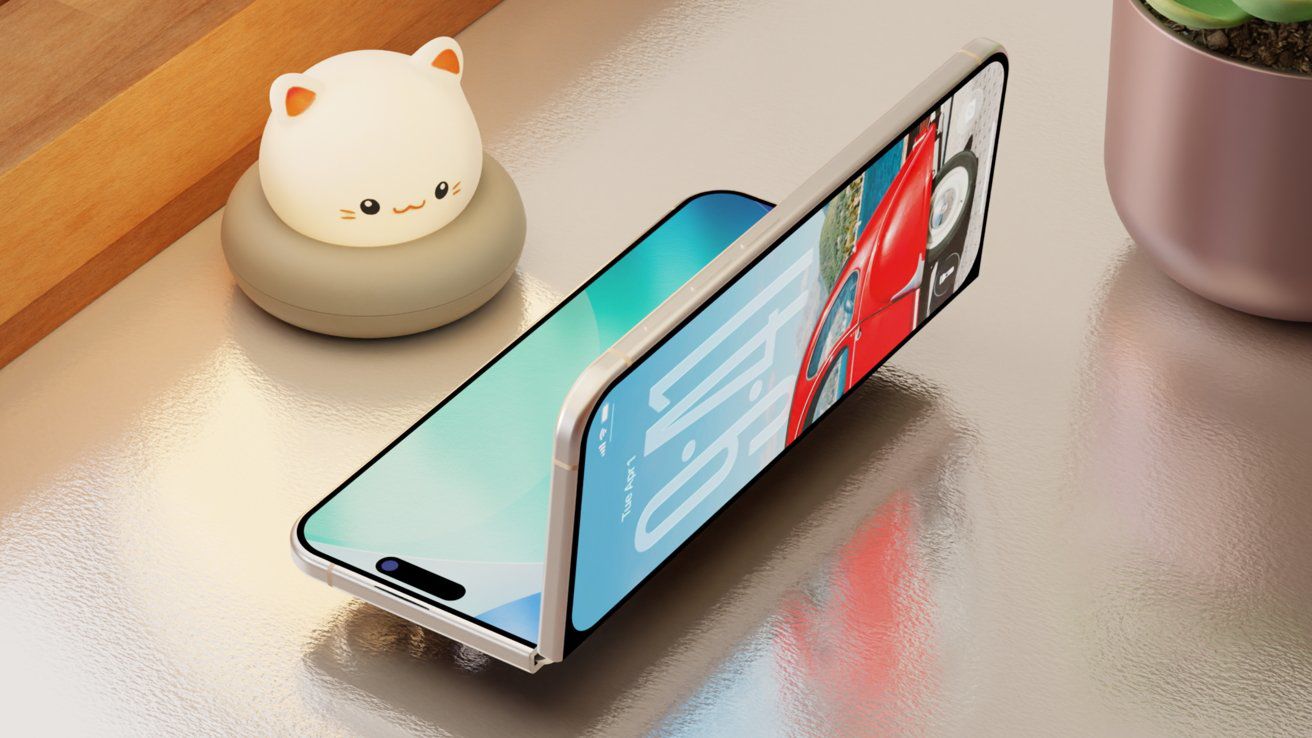 Ảnh concept iPhone màn hình gập.