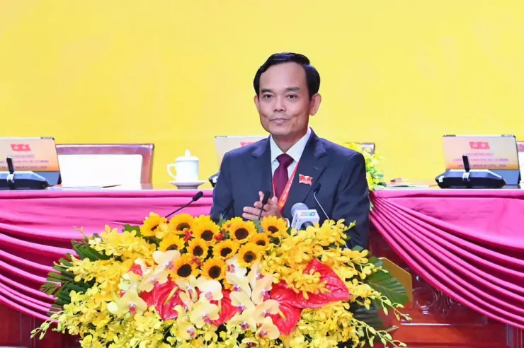 Ông Trần Lưu Quang tiếp tục giữ chức Bí thư Thành ủy TP.HCM nhiệm kỳ 2025-2030. Ảnh: BTC Đại hội.