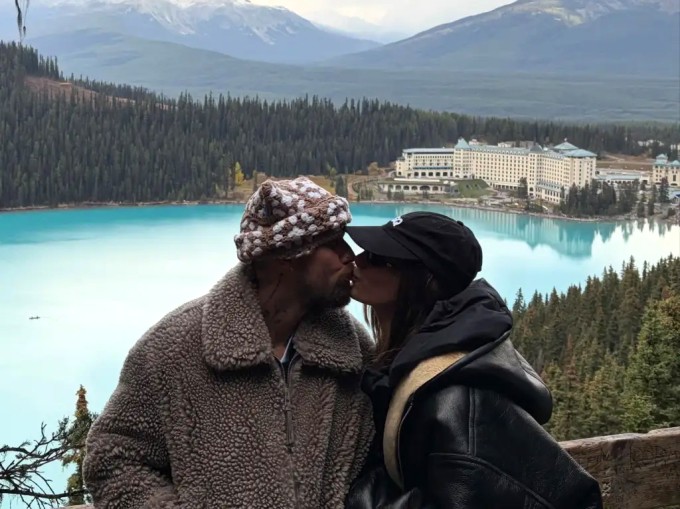 Justin Bieber và bà xã Hailey trong chuyến du lịch cuối tuần qua.