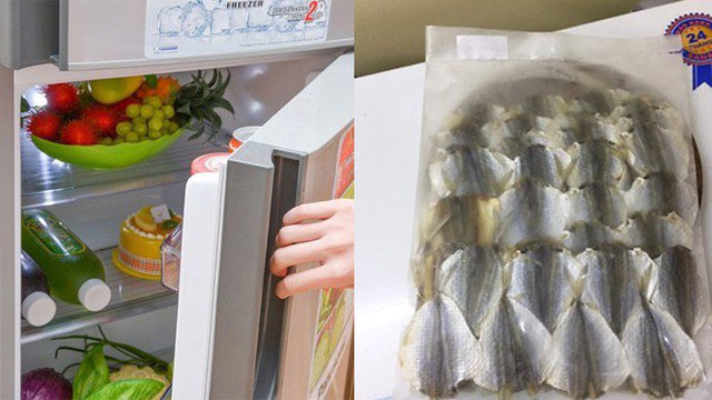 Sau khi mang cá khô về nhà, bạn nên đóng gói chặt bằng giấy báo hoặc túi nilon trước khi đặt vào ngăn mát của tủ lạnh.