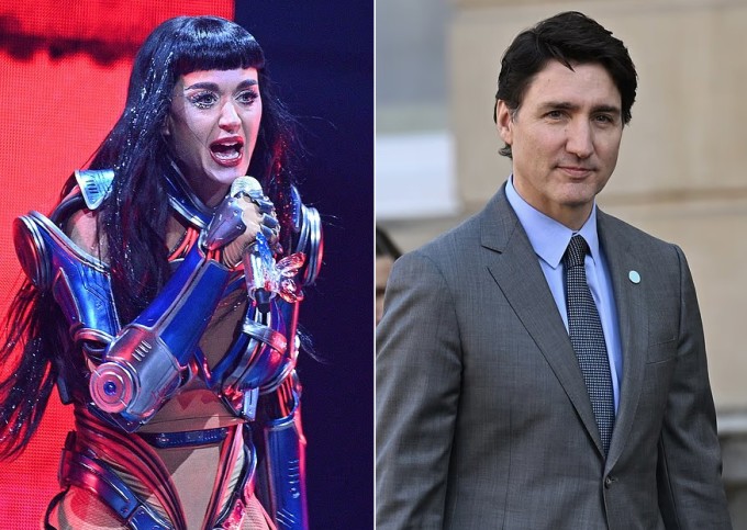 Katy Perry bóng gió nhắc đến thời điểm báo chí đăng bộ ảnh cô và cựu Thủ tướng Canada Justin Trudeau ôm hôn trên du thuyền 48 tiếng trước. Ảnh: Redferns