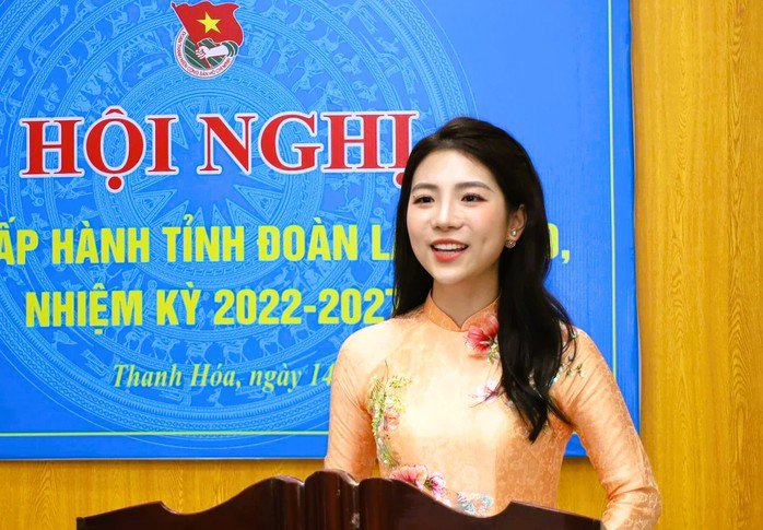 Bà Lê Ngọc Ánh, tân Bí thư Tỉnh đoàn Thanh Hóa. Ảnh Báo và Đài PTTH Thanh Hóa