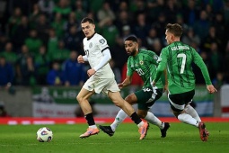Video bóng đá Bắc Ireland - Đức: Cú đánh vai mang lại 3 điểm (Vòng loại World Cup)