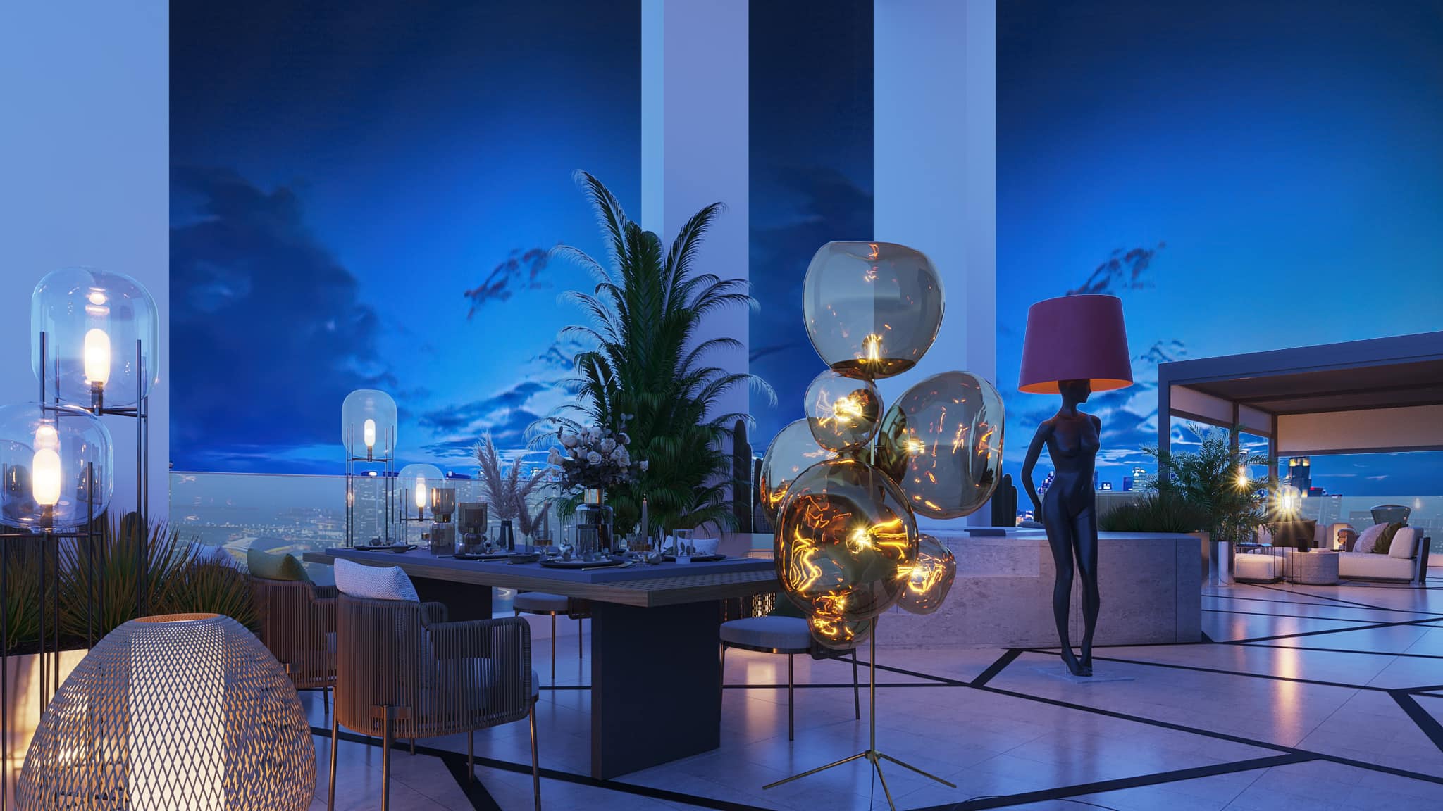 Căn penthouse có sân thượng rộng tới 80m2 có giá trị lên tới 80 tỷ đồng.