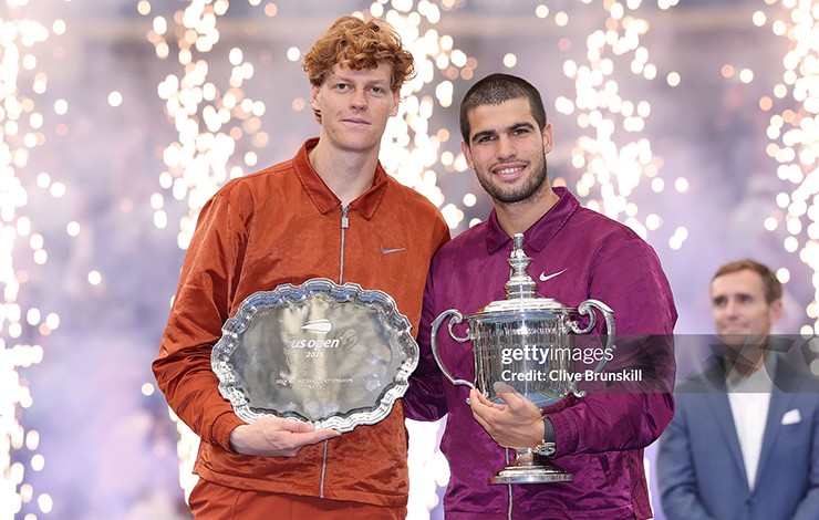 Jannik Sinner và Carlos Alcaraz - cặp kình địch được kỳ vọng định hình tương lai quần vợt thế giới