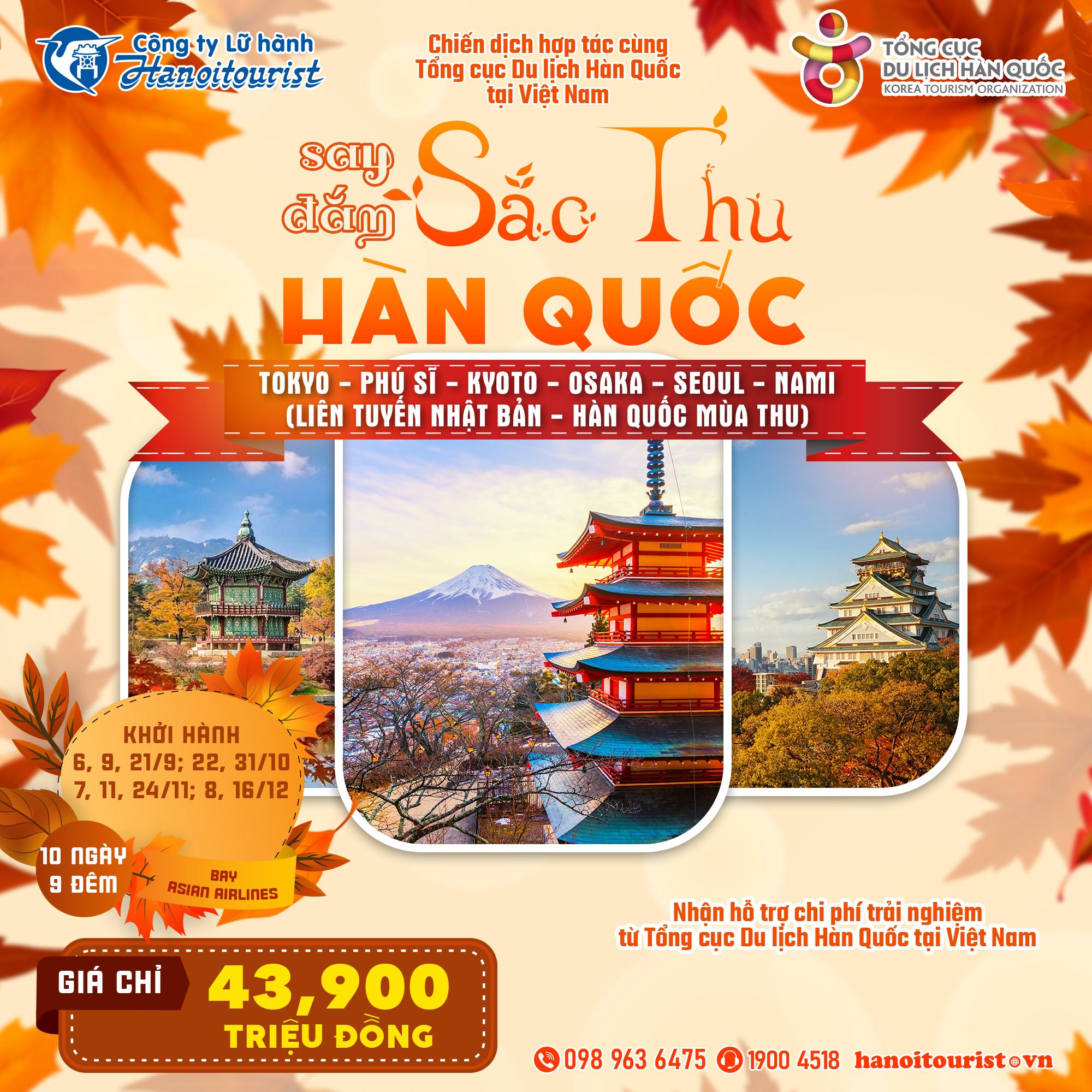 Tour hot nhất mùa thu 2025: Nhật Bản & Hàn Quốc - 5