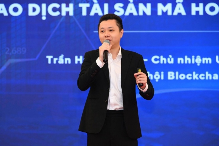 Ông Trần Huyền Dinh, Chủ nhiệm dự án ChainTracer, Chủ nhiệm Uỷ ban Ứng dụng Fintech VBA.