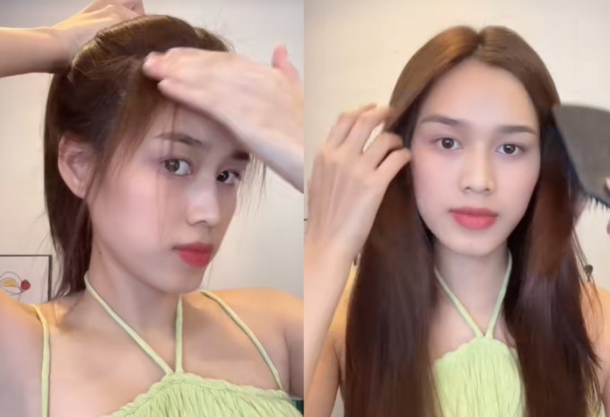 Sau thời gian kiên trì ủ tóc với B1, Đỗ Thị Hà cho biết cô thấy tóc con mọc nhiều, mái tóc cũng bồng bềnh, dày hơn hẳn.