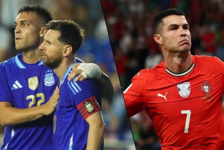 "Gáo nước lạnh" cho Bồ Đào Nha & Brazil, Ronaldo - Messi khiến cả thế giới nhắc tên (Clip 1 phút)