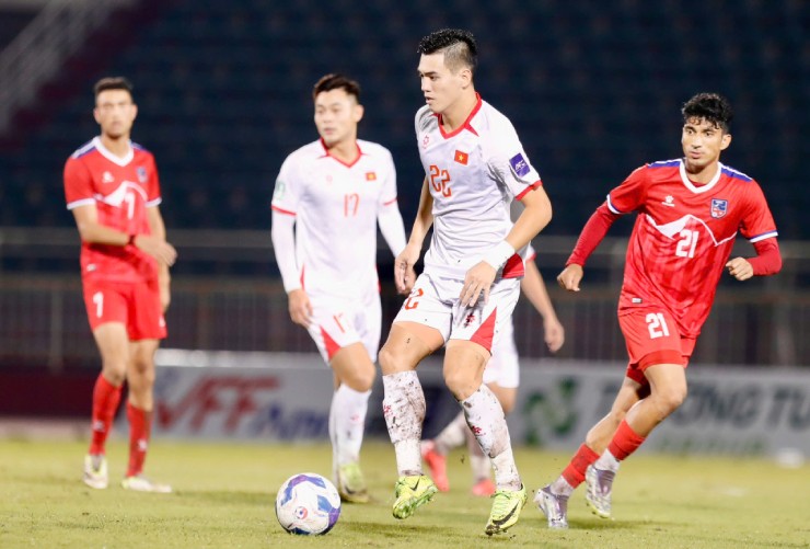 Tiến Linh không thể ghi bàn vào lưới Nepal trong trận lượt về