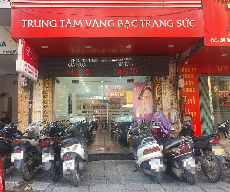 Giá vàng của Doji mở cửa phiên sáng nay.