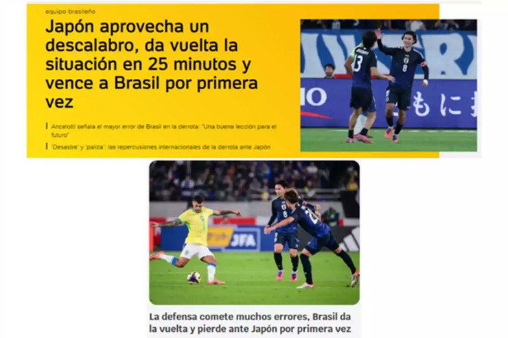 Báo chí Brazil với những tiêu đề "thảm họa", "thất bại chưa từng có" và "sụp đổ"