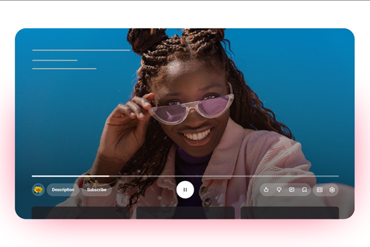 Giao diện mới của YouTube.