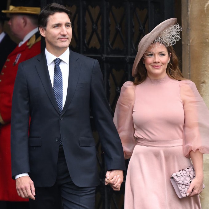 Justin và Sophie Trudeau dự lễ đăng quang của Vua Charles III hồi tháng 5/2023. Ảnh: Page Six