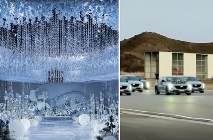 Hình ảnh hiếm hoi trong đám cưới của Hoàng Tử Thao và Từ Nghệ Dương. Ảnh: Weibo