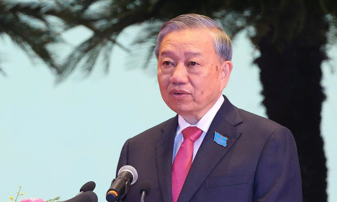 Tổng Bí thư Tô Lâm phát biểu tại đại hội. Ảnh: Hoàng Phong