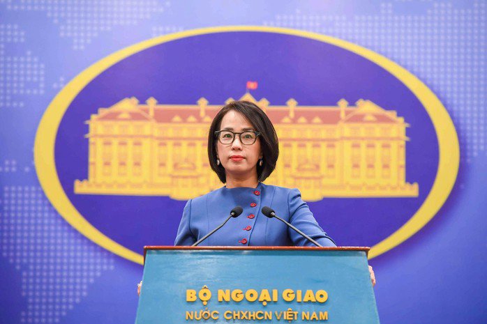 Người phát ngôn Bộ Ngoại giao Phạm Thu Hằng. Ảnh: Báo Thế giới và Việt Nam