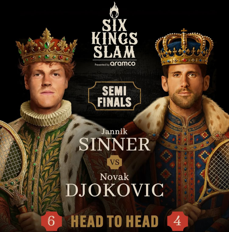 Djokovic có cơ hội đòi lại món nợ để thua Sinner ở Six Kings Slam 2024