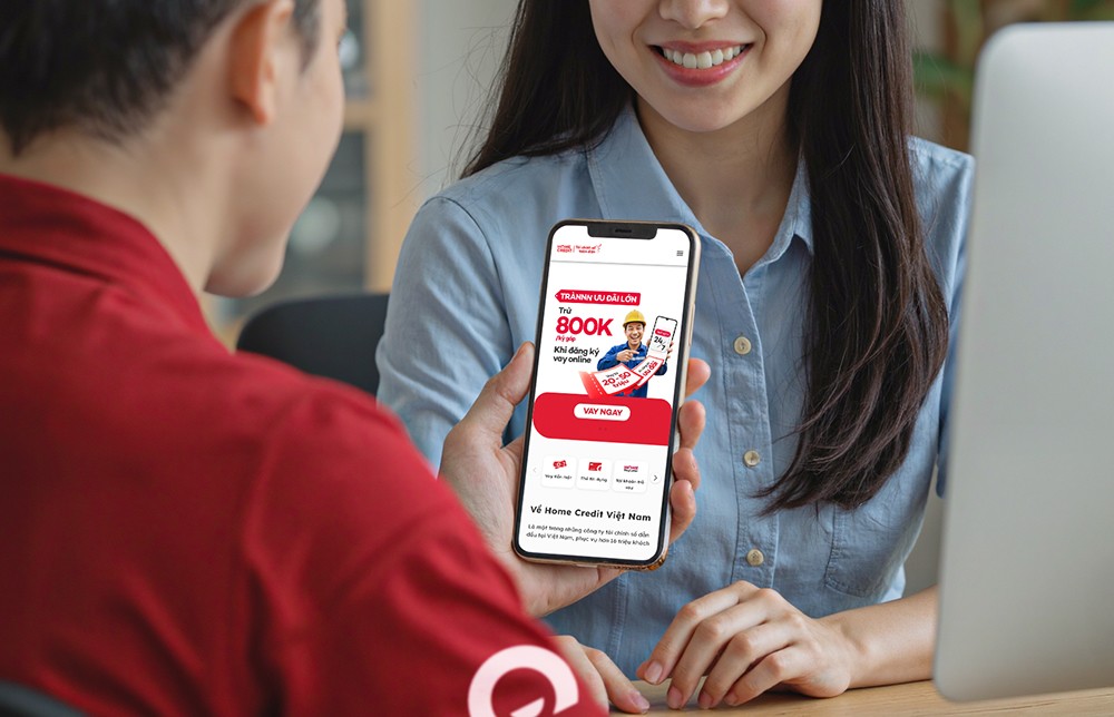 Home Credit hỗ trợ trực tiếp 800K vào kỳ trả góp đầu tiên để hỗ trợ khách hàng. Ảnh: Home Credit&nbsp;
