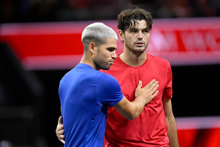 Fritz từng đánh bại Alcaraz ở Laver Cup tháng trước