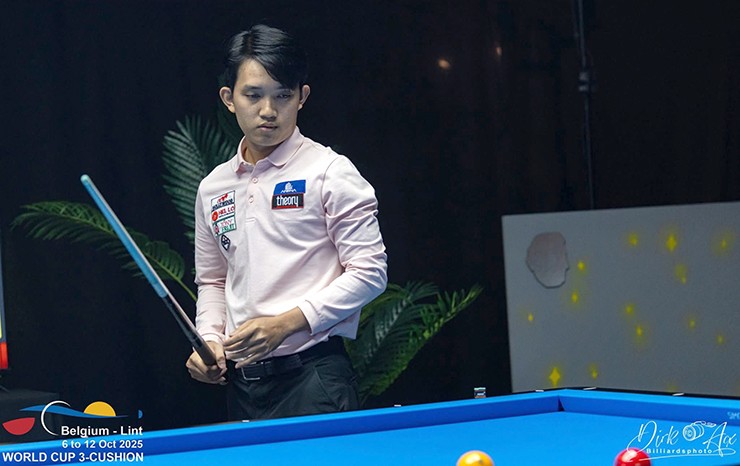 Quyết Chiến cùng đồng đội đại náo giải bi-a vô địch thế giới, dễ đấu siêu sao Dick Jaspers - 1