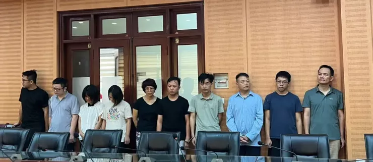 Shark Bình và 9 người liên quan bị khởi tố. Ảnh: CAHN