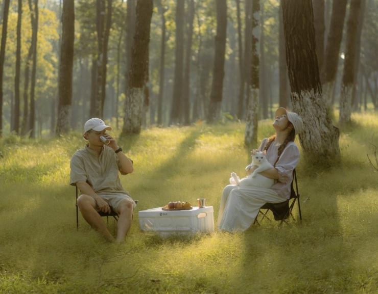 Du khách có thể cắm trại, nướng BBQ tại Vườn quốc gia Ba Vì. Ảnh: Nguyễn Hồng Nhật