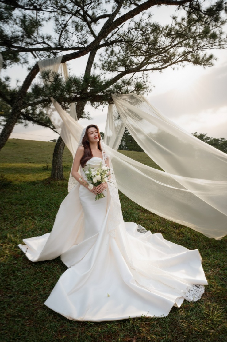 Á hậu Quỳnh Châu và chồng hôn say đắm trong ảnh cưới - 6