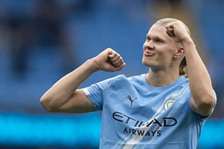 Erling Haaland đã có truyền nhân của mình. ẢNH: EPA