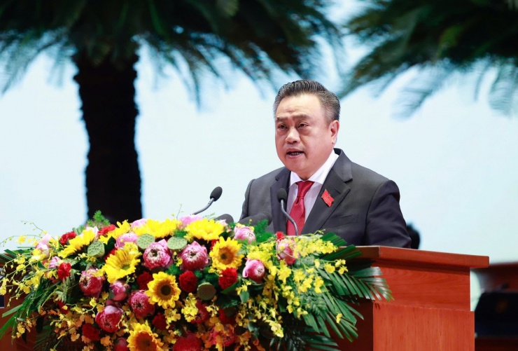 Chủ tịch UBND TP Hà Nội Trần Sỹ Thanh. Ảnh: Như Ý.