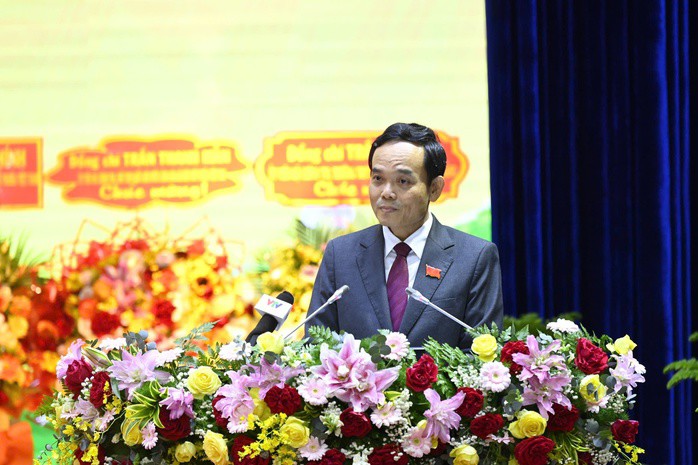 Bí thư Thành ủy TP HCM Trần Lưu Quang phát biểu chỉ đạo tại đại hội