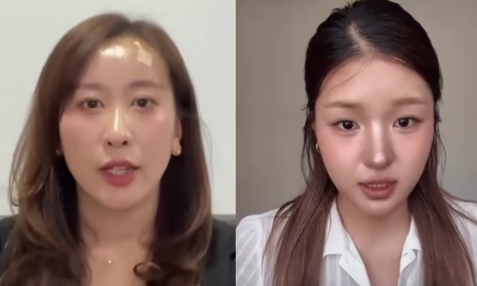 Hai phụ nữ Hàn Quốc chia sẻ về cuộc sống ở Campuchia trong các video đăng ngày 14,15/10. Ảnh chụp màn hình