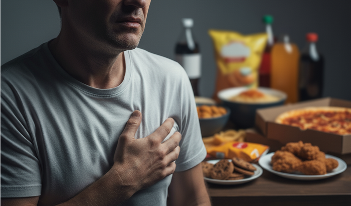 Các món ăn, đồ uống tiện lợi thuộc nhóm "thực phẩm siêu chế biến" có thể gây hại như thuốc lá - Minh họa AI: Thu Anh