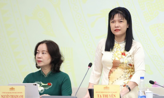 Phó chủ nhiệm Ủy ban Công tác đại biểu Tạ Thị Yên. Ảnh: Hoàng Phong