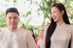 Đỗ Thị Hà được khen khéo chọn giày để không cao lấn át chồng