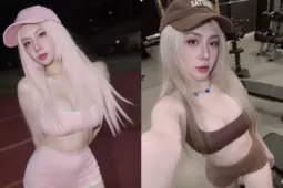 Vợ Khắc Việt hai con vẫn đẹp “ngộp thở”, chăm diện đồ bó khoe dáng