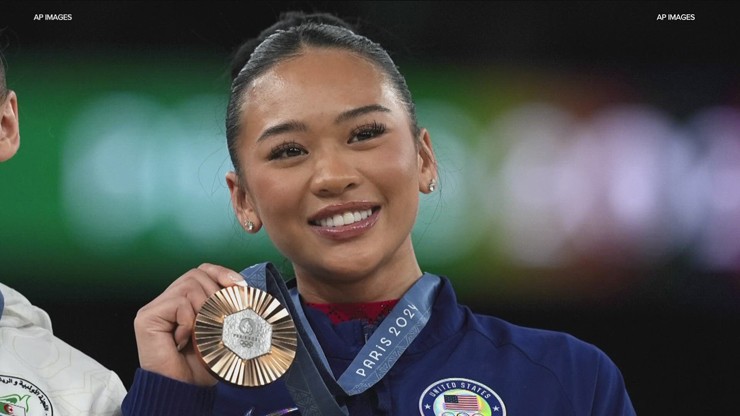 Suni Lee giành HCV Olympic Paris 2024 nội dung đồng đội toàn năng nữ môn TDDC