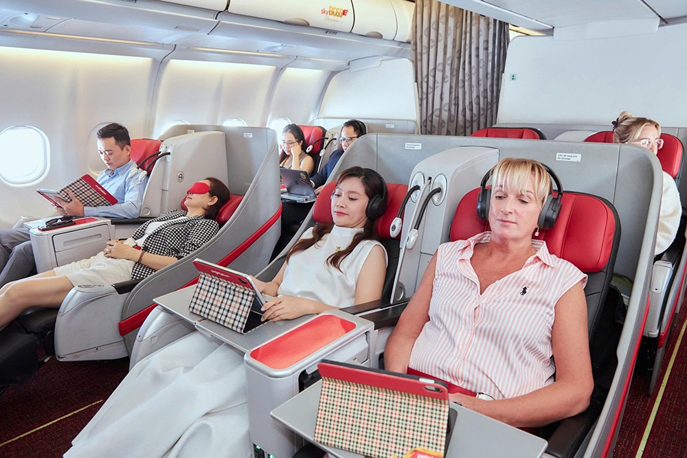 Nghỉ dưỡng trên mây – trải nghiệm độc đáo chỉ có tại hạng vé Business của Vietjet
